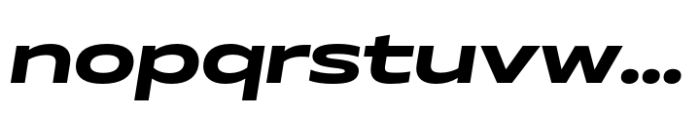 Muller Next UltraWide Bold Italic Font LOWERCASE