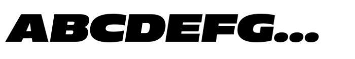 Muller Next UltraWide Extra Black Italic Font UPPERCASE