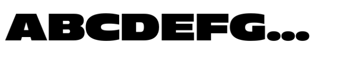 Muller Next UltraWide Extra Black Font UPPERCASE