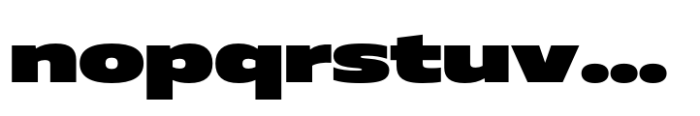 Muller Next UltraWide Extra Black Font LOWERCASE