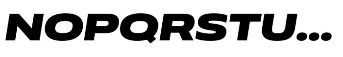 Muller Next UltraWide Extra Bold Italic Font UPPERCASE