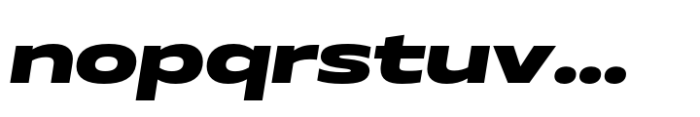 Muller Next UltraWide Extra Bold Italic Font LOWERCASE
