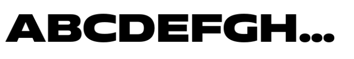 Muller Next UltraWide Extra Bold Font UPPERCASE