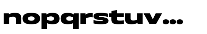 Muller Next UltraWide Extra Bold Font LOWERCASE