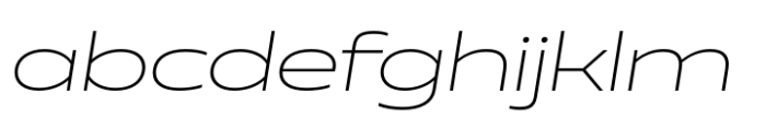 Muller Next UltraWide Extra Light Italic FONT