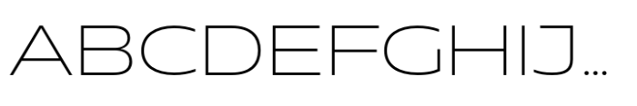 Muller Next UltraWide Extra Light Font