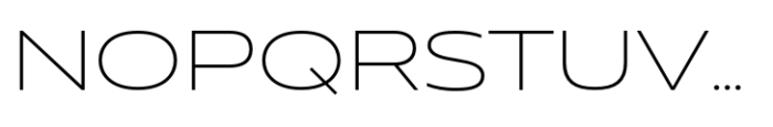 Muller Next UltraWide Extra Light Font UPPERCASE