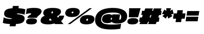 Muller Next UltraWide Fat Italic Font OTHER CHARS