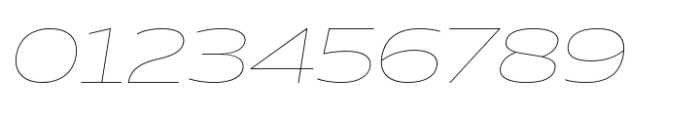 Muller Next UltraWide Hairline Italic Font OTHER CHARS