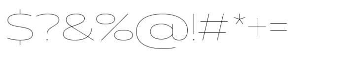 Muller Next UltraWide Hairline Font OTHER CHARS