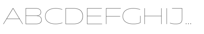 Muller Next UltraWide Hairline Font UPPERCASE