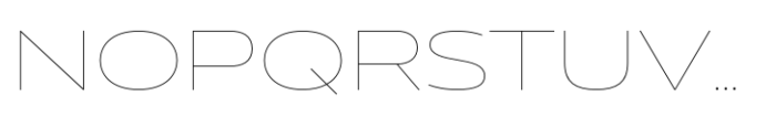Muller Next UltraWide Hairline Font UPPERCASE