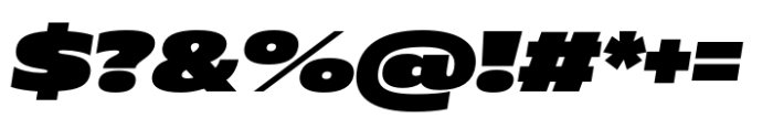 Muller Next UltraWide Heavy Italic Font OTHER CHARS