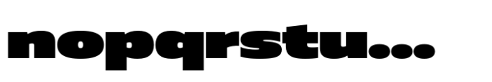 Muller Next UltraWide Heavy Font LOWERCASE