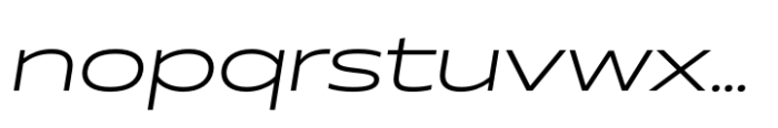 Muller Next UltraWide Light Italic Font LOWERCASE