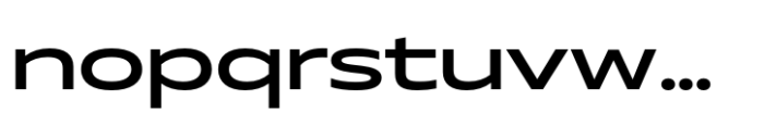 Muller Next UltraWide Medium Font LOWERCASE