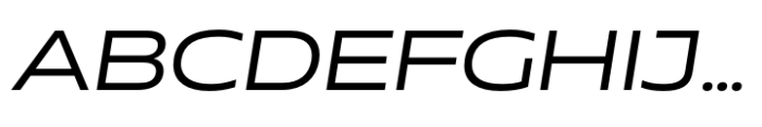 Muller Next UltraWide Regular Italic Font UPPERCASE