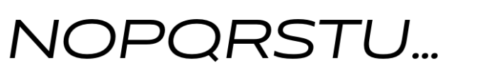 Muller Next UltraWide Regular Italic Font UPPERCASE