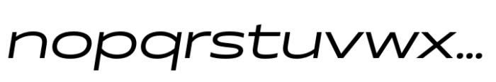 Muller Next UltraWide Regular Italic Font LOWERCASE