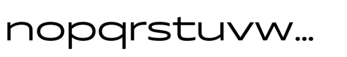 Muller Next UltraWide Regular Font LOWERCASE