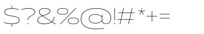 Muller Next UltraWide Thin Font OTHER CHARS