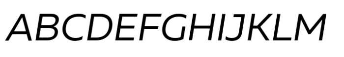 Muller Next Variable Italic Font UPPERCASE
