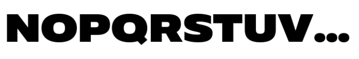 Muller Next Wide Black Font UPPERCASE