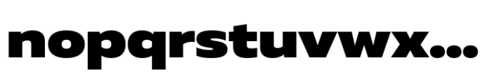 Muller Next Wide Black Font LOWERCASE