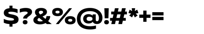 Muller Next Wide Bold Font OTHER CHARS