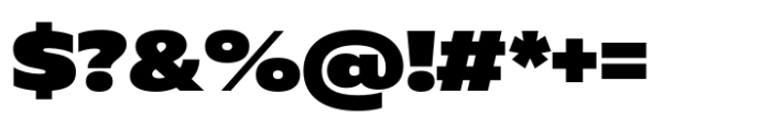 Muller Next Wide Extra Black Font OTHER CHARS