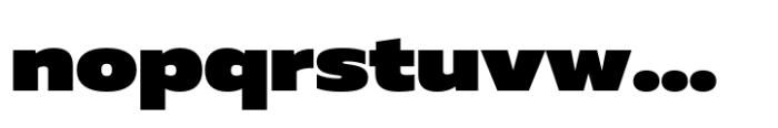 Muller Next Wide Extra Black Font LOWERCASE