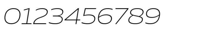 Muller Next Wide Extra Light Italic Font OTHER CHARS
