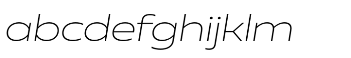 Muller Next Wide Extra Light Italic FONT