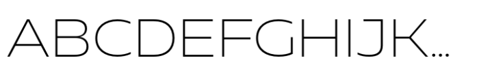 Muller Next Wide Extra Light Font UPPERCASE