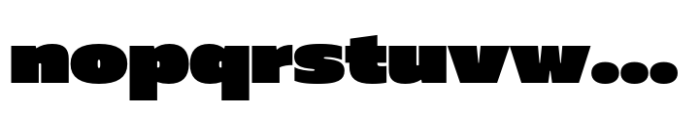 Muller Next Wide Fat Font LOWERCASE
