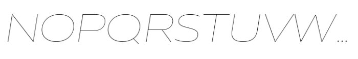 Muller Next Wide Hairline Italic Font UPPERCASE