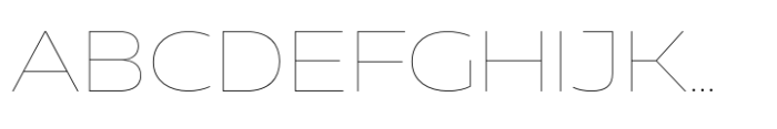 Muller Next Wide Hairline Font UPPERCASE