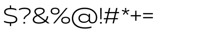 Muller Next Wide Light Font OTHER CHARS