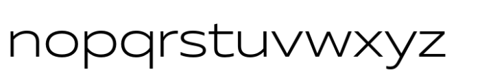 Muller Next Wide Light Font LOWERCASE