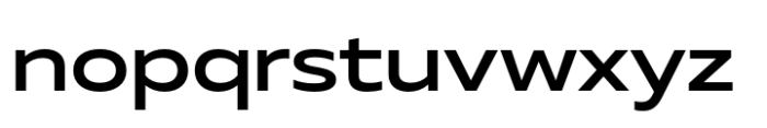 Muller Next Wide Medium Font LOWERCASE