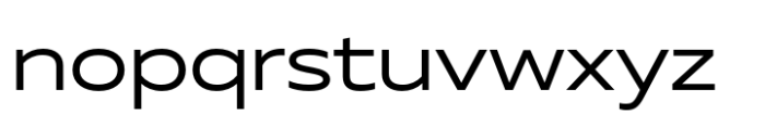 Muller Next Wide Regular Font LOWERCASE