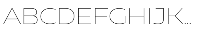 Muller Next Wide Thin Font UPPERCASE