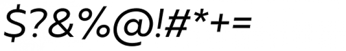 Muller Regular Italic Font OTHER CHARS