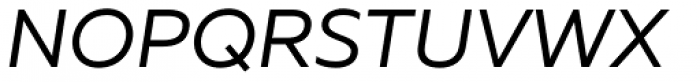 Muller Regular Italic Font UPPERCASE