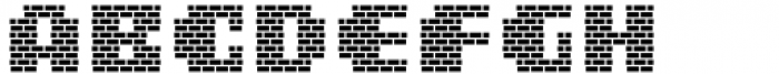 MultiType Brick Display Bold Font UPPERCASE
