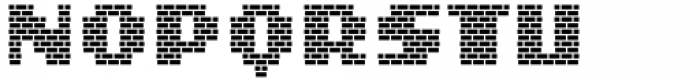 MultiType Brick Display Bold Font UPPERCASE