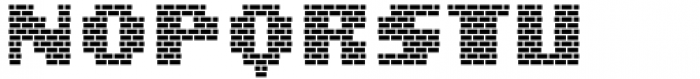 MultiType Brick Display Bold Font LOWERCASE