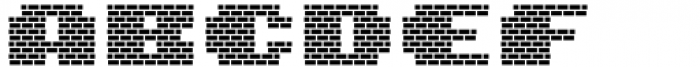 MultiType Brick Display Wide Bold Font UPPERCASE