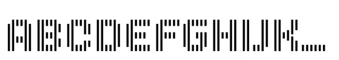 MultiType Lines Columns Font LOWERCASE