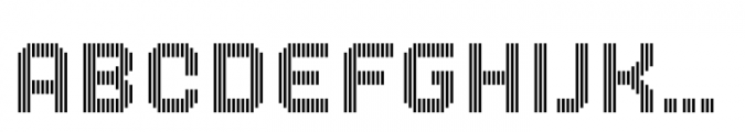 MultiType Lines Regular Font LOWERCASE